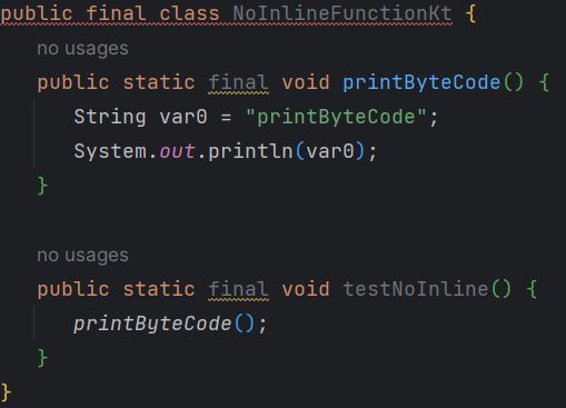 非函数内联字节码