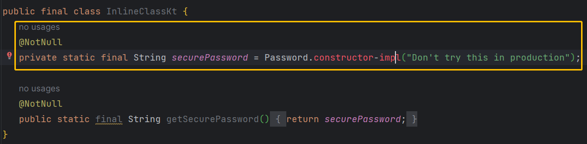 Value Class类的字节码